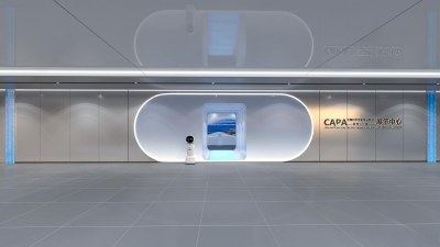 现代科技展厅通道3D模型下载